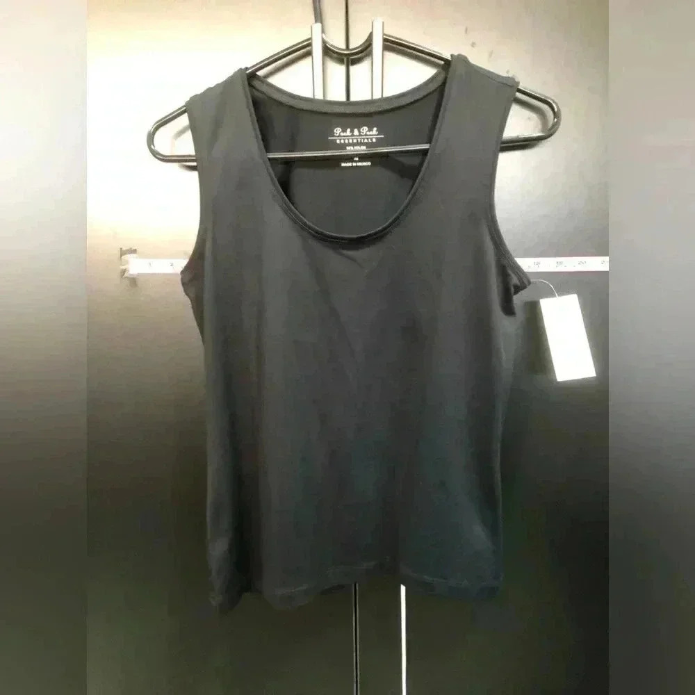 Peck & Peck Classic Tank top/shell,scoop neck,stretch